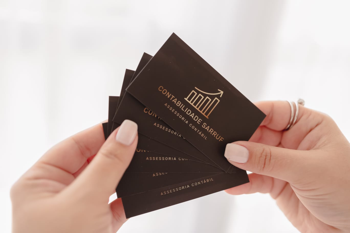Cartões da Contabilidade Sarruf — escritório contábil em Mandaguaçu PR